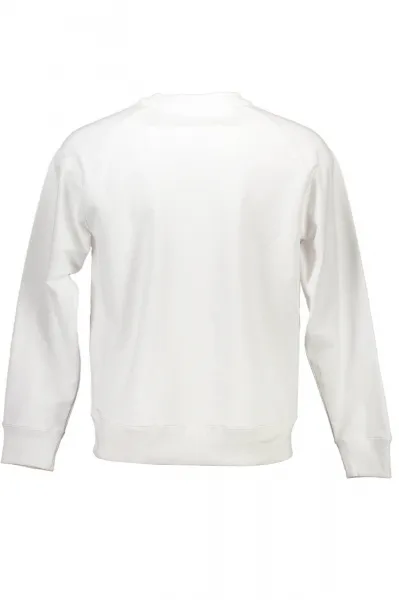 Calvin Klein biela mikina bez zipsu