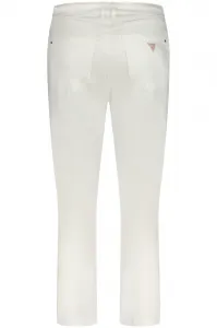 Biele dámske skinny fit džínsy so šatkou Guess 1981 Capri