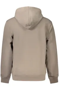 Pánska hnedá mikina Calvin Klein s kapucňou