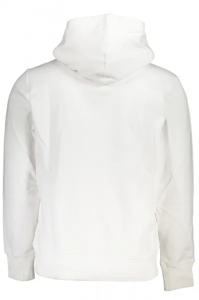 Biela mikina Calvin Klein bez zipsu