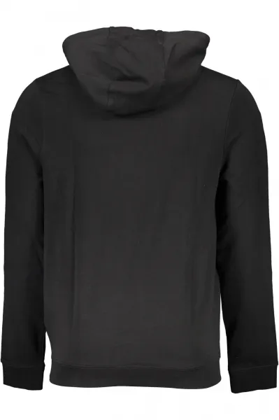 Čierna mikina s kapucňou GUESS JEANS