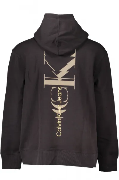 Čierna mikina Calvin Klein s kapucňou