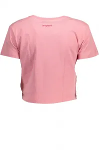 Tričká s krátkym rukávom pre ženy Desigual - svetloružová