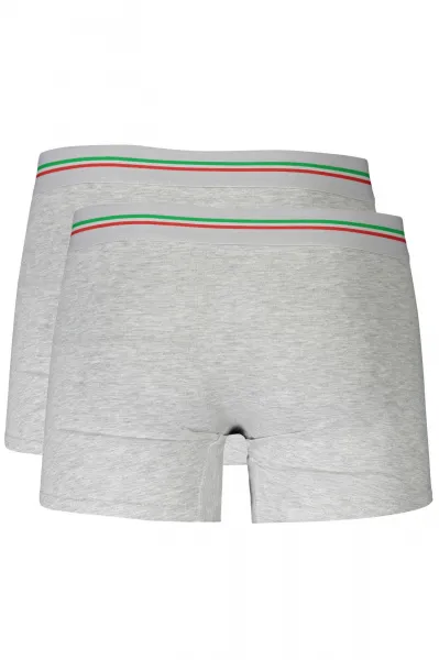 Boxerky Aeronautica Militare (2-pak) pánske, šedá farba