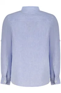Detská modrá košeľa s dlhým rukávom