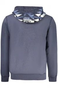 GUESS JEANS mikina s kapucňou modrá
