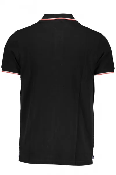 Čierne pánske polo tričko s krátkym rukávom