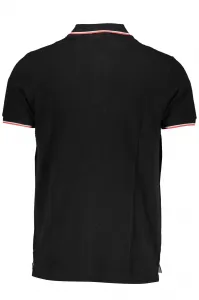 Čierne pánske polo tričko s krátkym rukávom