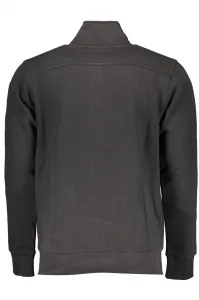 US GRAND POLO MEN'S BLACK ZIP-UP SWEATSHIRT