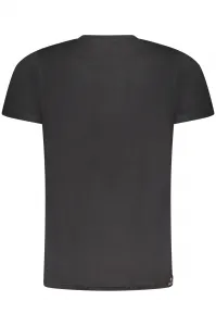 Čierne pánske tričko s krátkym rukávom