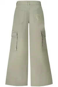 Dievčenské zelené nohavice GUESS JEANS