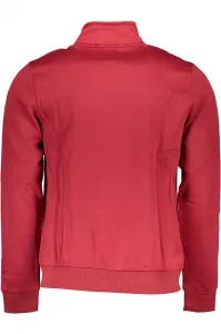 Červená pánska mikina na zips