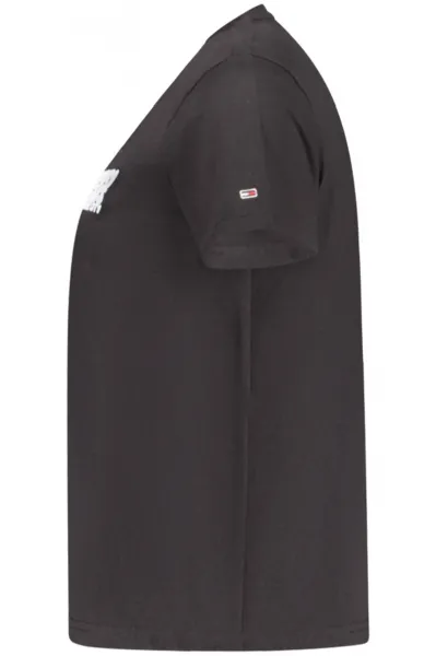 Čierne tričko Tommy Hilfiger s krátkym rukávom