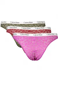 Calvin Klein Set of three women's lace panties in green, red and purple - Women