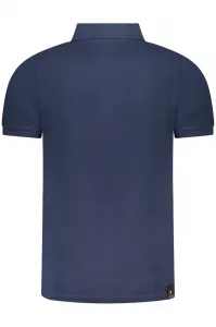 Modré pánske polo tričko s krátkym rukávom