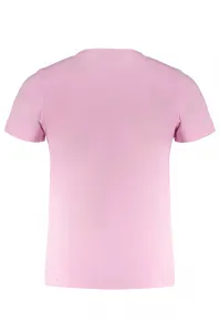 Ružové dievčenské tričko s krátkym rukávom