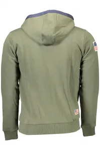 Zelená pánska mikina US Polo na zips