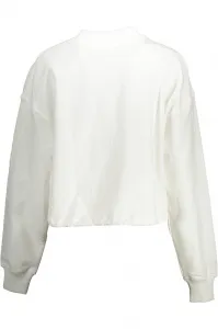 Biela mikina Calvin Klein bez zipsu