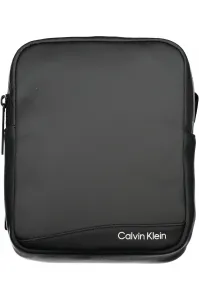 Čierna pánska taška cez rameno Calvin Klein Rubberized Conv Reporter S