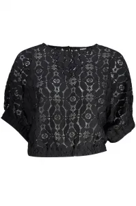 Čierny dámsky krajkový top Desigual Lucca
