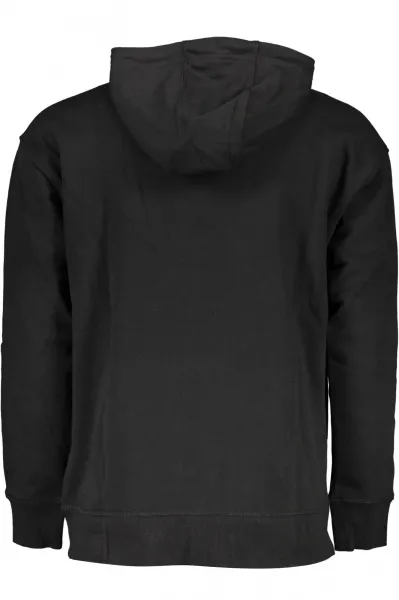 Tommy Jeans Mikina - TJM REG LINEAR HOODI čierna