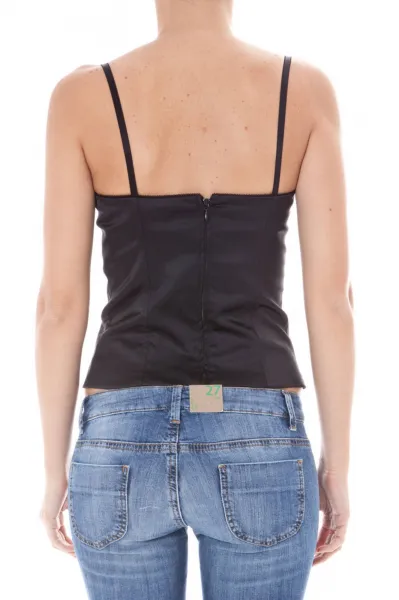 Čierny top John Galliano