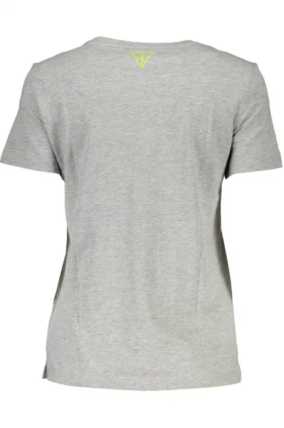 Guess Grey T-Shirt Placed Print - Women