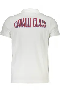 CAVALLI CLASS biele polo tričko