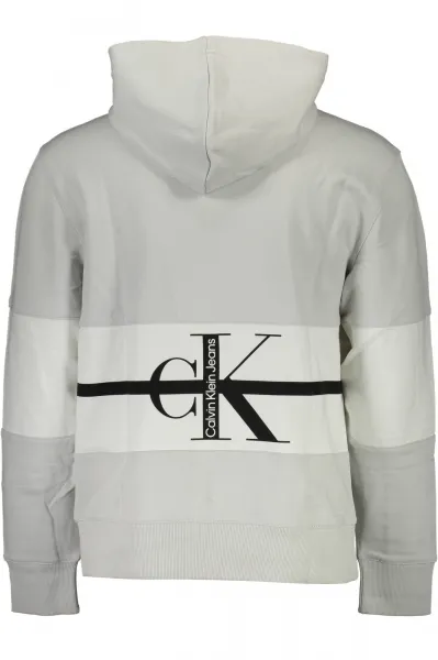Calvin Klein sivá mikina s kapucňou