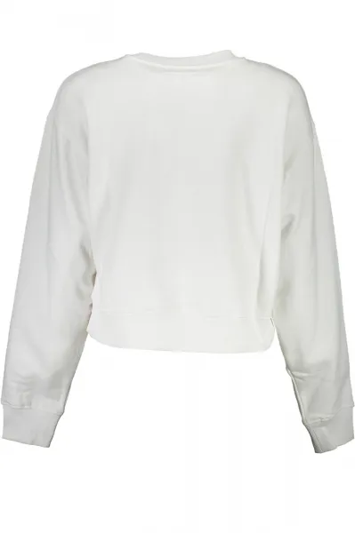 Biela dámska crop mikina GUESS JEANS