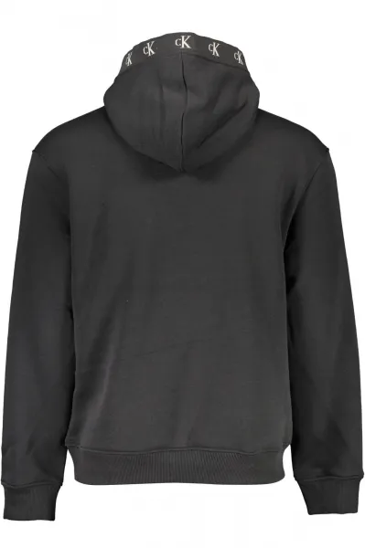 Čierna mikina Calvin Klein s kapucňou