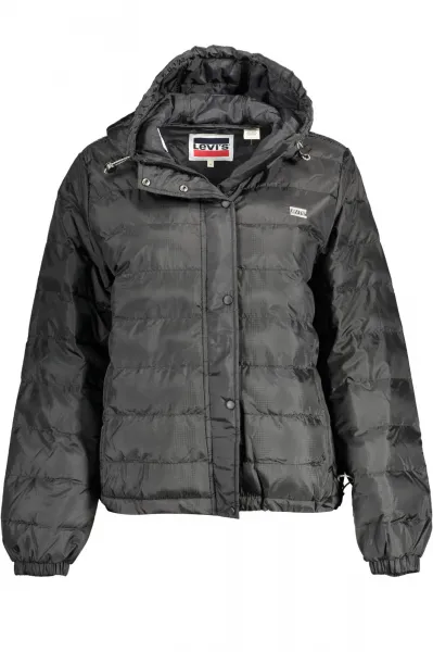 Čierna dámska prešívaná bunda s kapucou Levi's® Edie