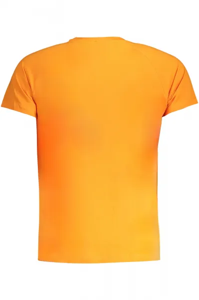 Oranžové pánske tričko s krátkym rukávom