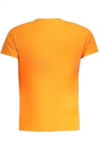 Oranžové pánske tričko s krátkym rukávom