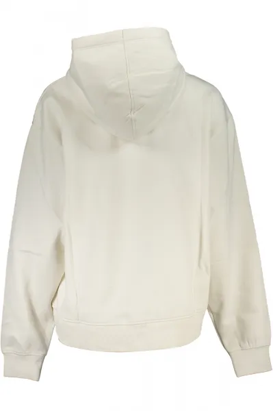 Biela mikina Calvin Klein bez zipsu