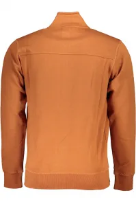 US GRAND POLO MEN'S BROWN ZIP SWEATSHIRT