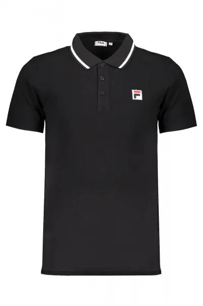 Fila Polo Neck T-Shirt Men's Black
