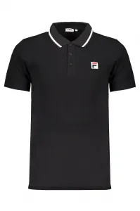 Fila Polo Neck T-Shirt Men's Black