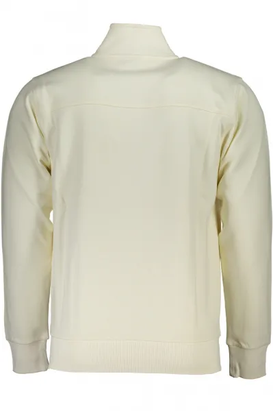 US GRAND POLO MEN'S WHITE ZIP SWEATSHIRT