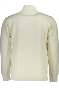 US GRAND POLO MEN'S WHITE ZIP SWEATSHIRT