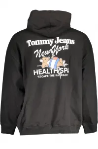 Čierna mikina Tommy Hilfiger s kapucňou