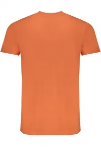 Pánske oranžové tričko s krátkym rukávom