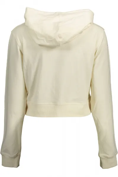 Biela crop mikina Calvin Klein