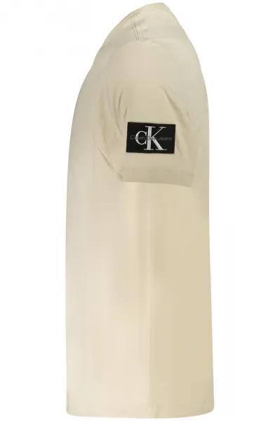 Calvin Klein pánske tričko s krátkym rukávom béžové