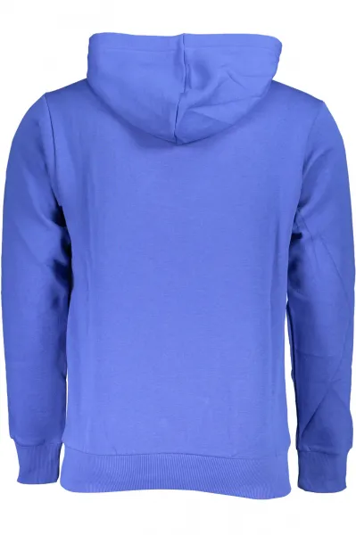 Pánska modrá mikina bez zipsu