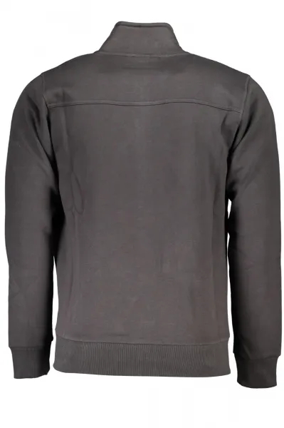 US GRAND POLO MEN'S GRAY ZIP SWEATSHIRT