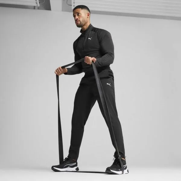 Puma M TAD ESSENTIALS WOVEN TAPERED PANT Pánske športové tepláky, čierna, veľkosť