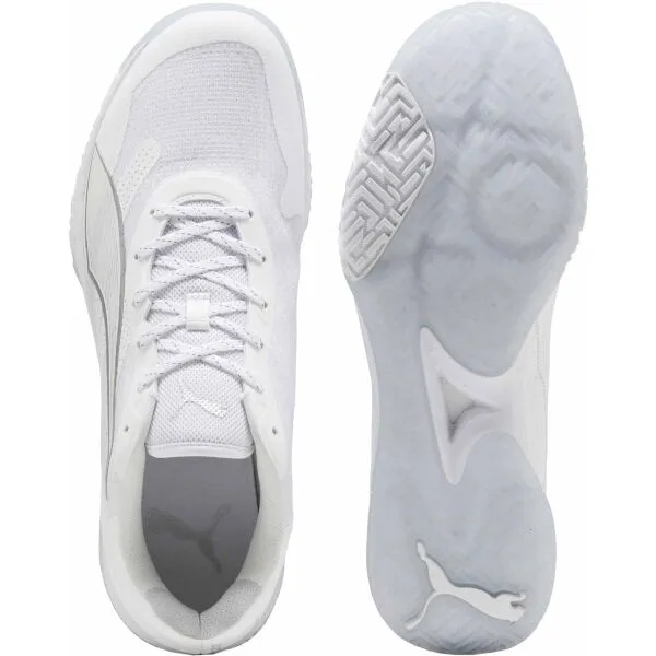 Puma ACCELERATE TURBO 4 Unisex obuv na hádzanú, biela, veľkosť 43