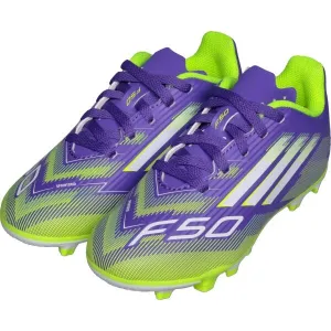 adidas F50 CLUB FG/MG J Detské kopačky, fialová, veľkosť