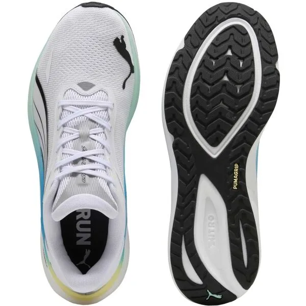 Puma ELECTRIFY NITRO 4 Pánska bežecká obuv, biela, veľkosť 41
